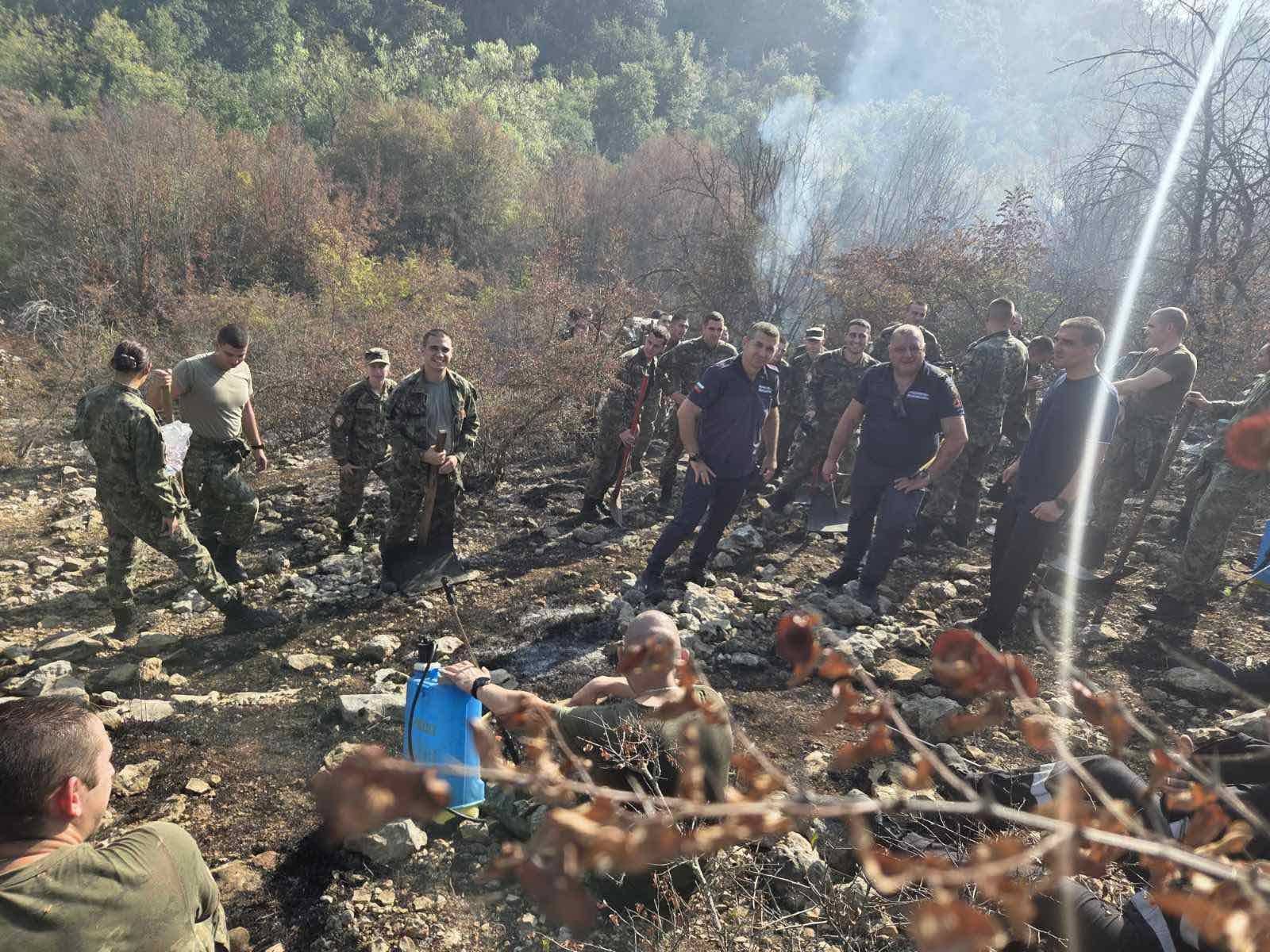 Пожарът край Беляковец е локализиран